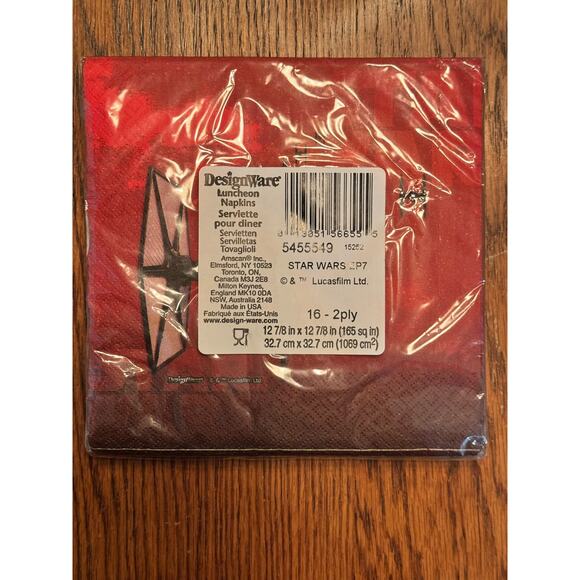 NEW Star Wars The Force Awakens Luncheon Napkins Birthday Party
Kylo Ren Sealed - Picture 3 of 7